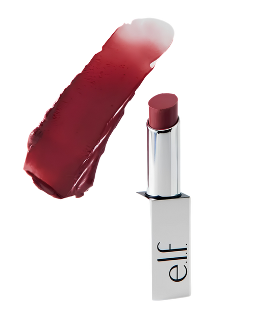 Aceite labial en barra e.l.f. Glow Reviver con muestra del color