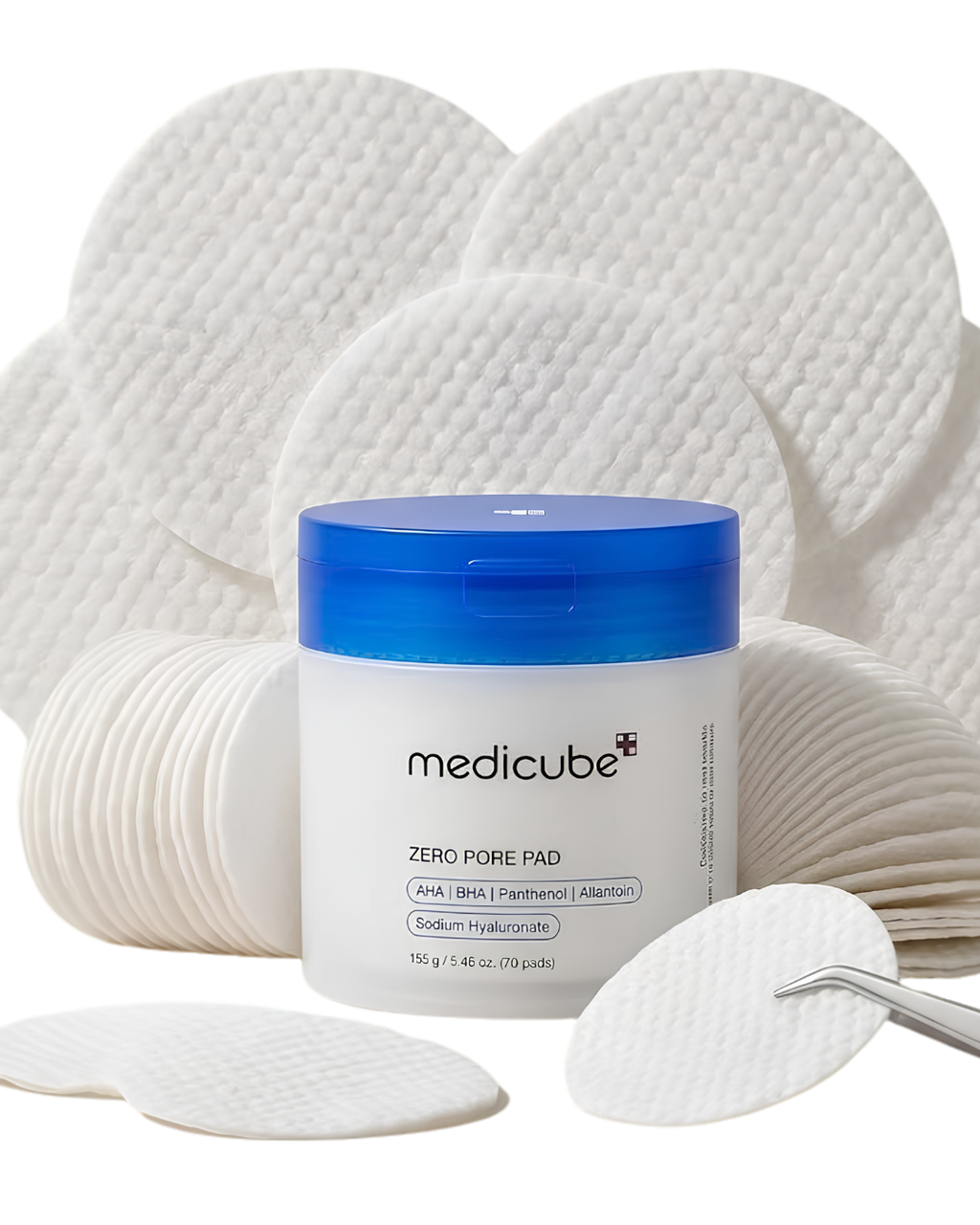 Almohadillas medicube Zero Pore Pad 2.0 fuera del frasco