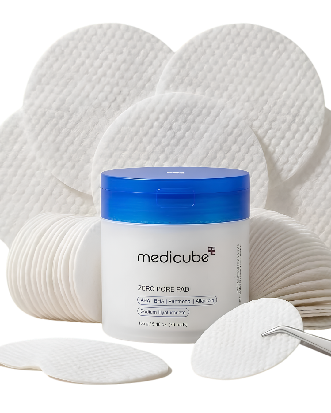 Almohadillas medicube Zero Pore Pad 2.0 fuera del frasco